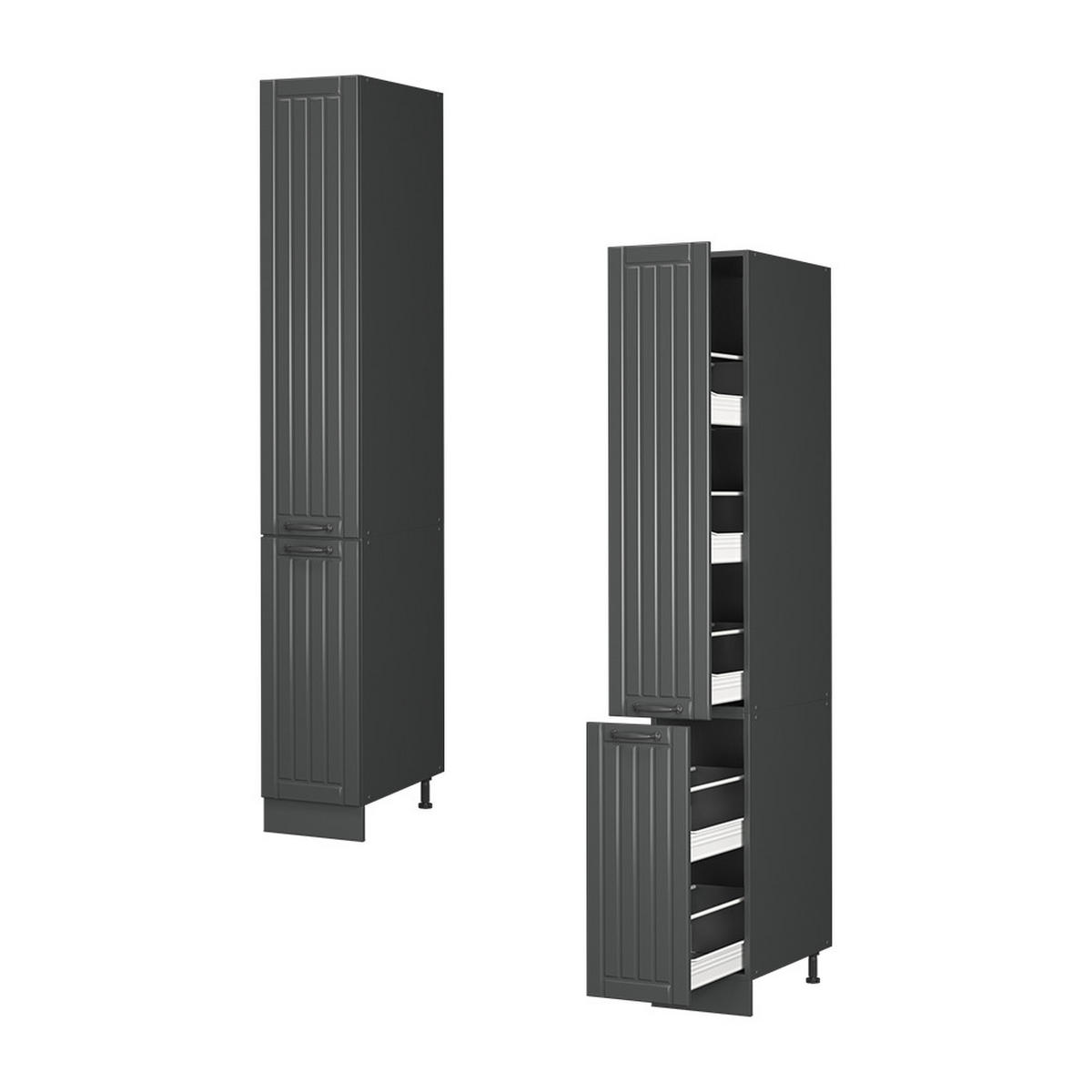 SPODNÍ SKŘÍŇKA KUCHYŇSKÉ LINKY Fame-Line Tmavě šedá - tmavě šedá/antracitová, kompozitní dřevo (30/206.8/58cm) - Vicco