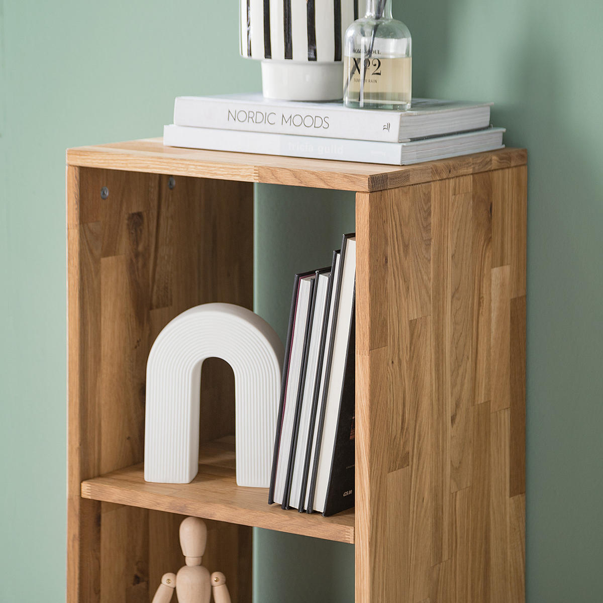 REGAL - Massivholz - Eichefarben, Holz (39/112/35cm) - home24