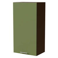 HÄNGESCHRANK Brerra W4/50 Lava / RAL 6025 farngrün Matt 50 / 32,5 / 96cm - Dunkelgrau/Grün, Holz/Holzwerkstoff (50/96/32.5cm) - Feldmann-Wohnen