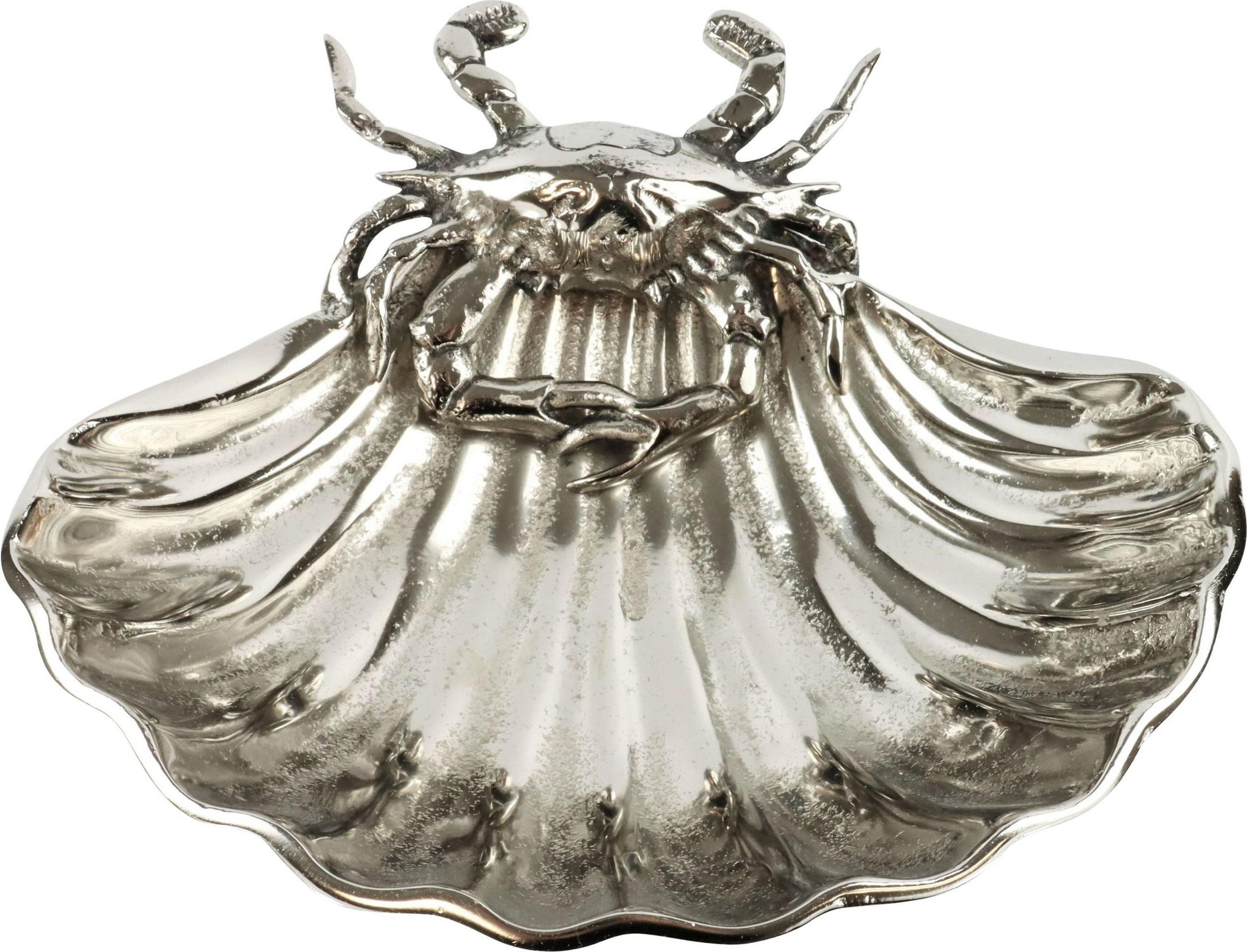 MUSCHELSCHALE Ocean - Silberfarben, Metall (24/26/7cm) - FURNARO