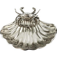 MUSCHELSCHALE Ocean - Silberfarben, Metall (24/26/7cm) - FURNARO