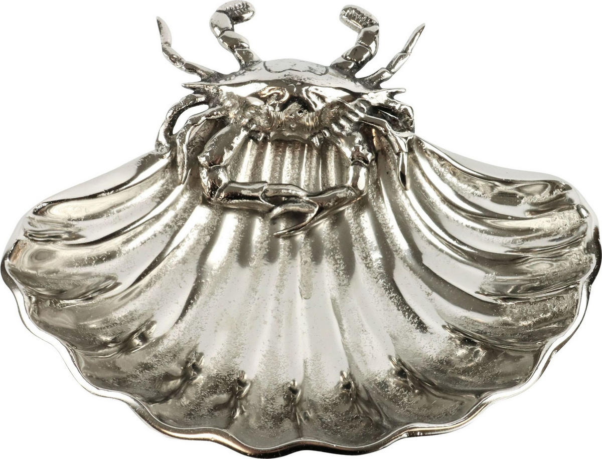 MUSCHELSCHALE Ocean - Silberfarben, Metall (24/26/7cm) - FURNARO