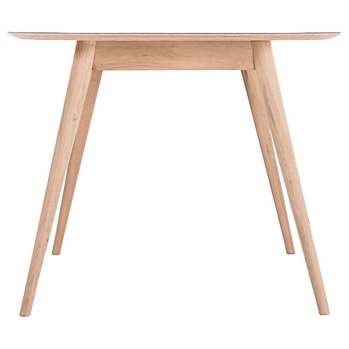 ESSTISCH - Eiche teilmassiv / Linoleum - Petrol/Eiche Artisan, Holzwerkstoff (90/140/75cm) - home24