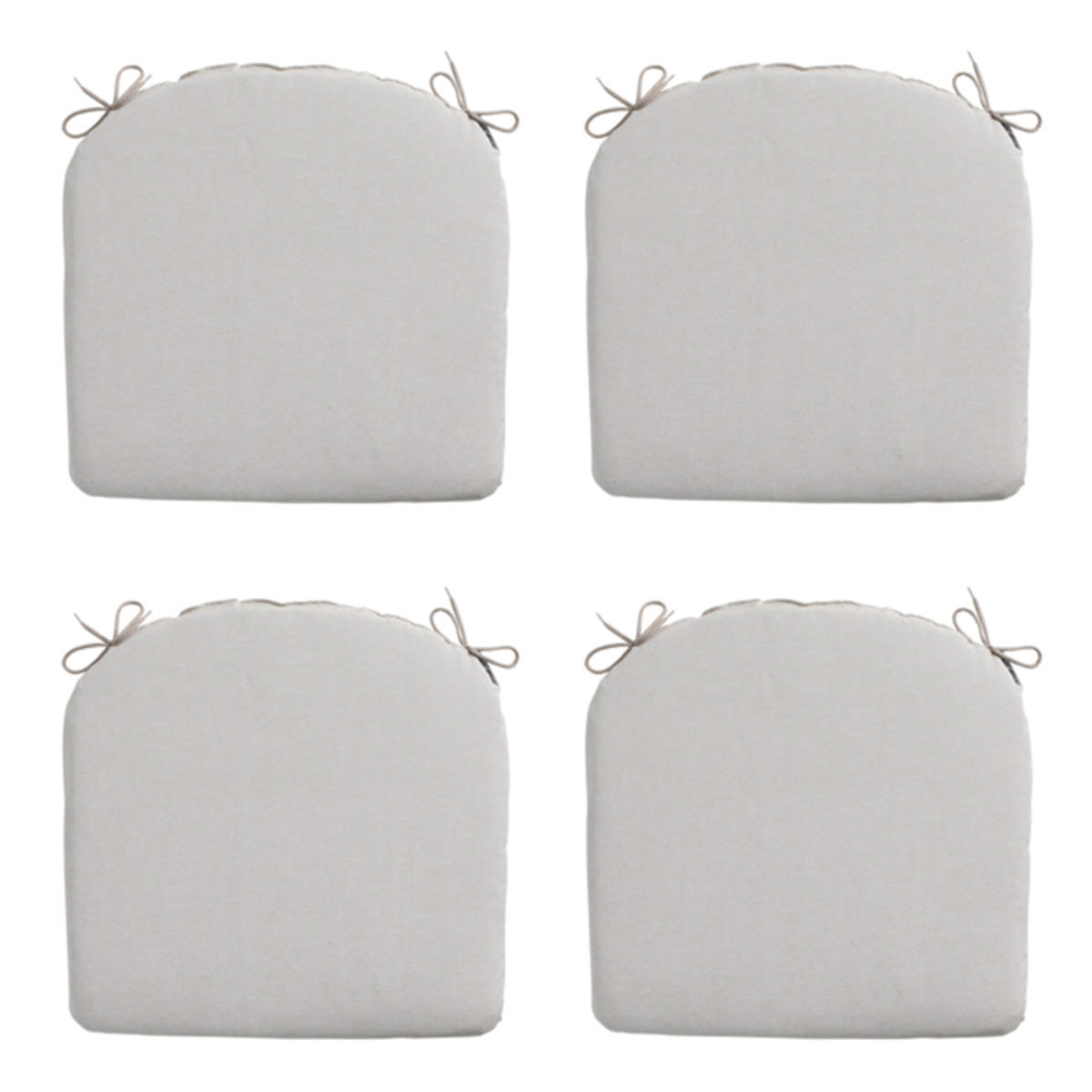 SITZKISSEN Panama 46/48 cm 4er-Set - Creme, Textil (48/4/46cm) - Madison