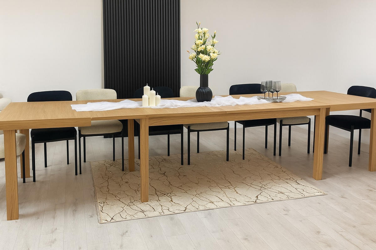 ESSTISCH INFINITO Ausziehbar 200 - 500 / 90 x 76 cm - Eichefarben, Holz (200/90/76cm) - MASSENO