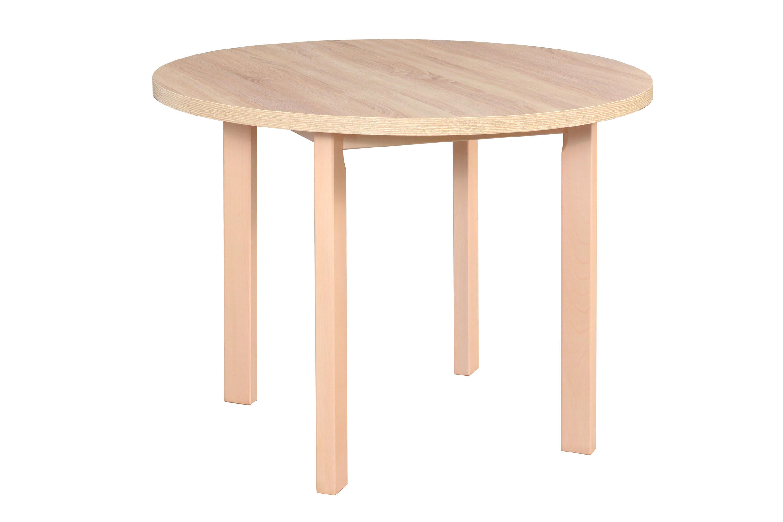 ESSTISCH Poli 2, 100 cm, sonoma - Sonoma Eiche, Holz (100/100/76cm) - Leaf Design