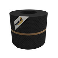 SICHTSCHUTZSTREIFEN PP Premium Gelocht 15 Prozent Streifen Tiefschwarz 26m - Schwarz, Kunststoff (2600/19cm) - ZAUN|ZU