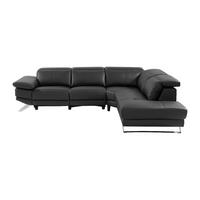 RELAXSOFA - 6 Personen - Leder - Schwarz - - Schwarz, Leder (299/76/239cm) - Vente-Unique