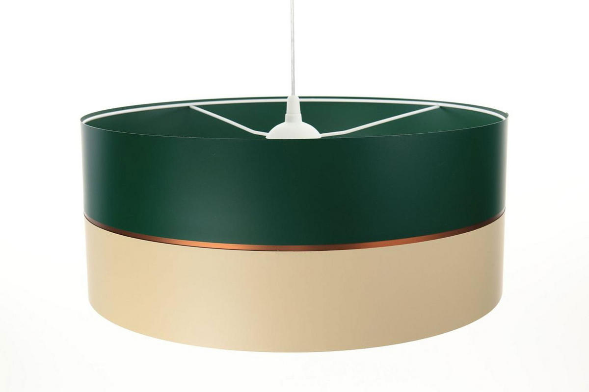 HÄNGELEUCHTE Grün 40/21 cm - Beige/Grün, Kunststoff (40/0.6/21cm) - ONZENO