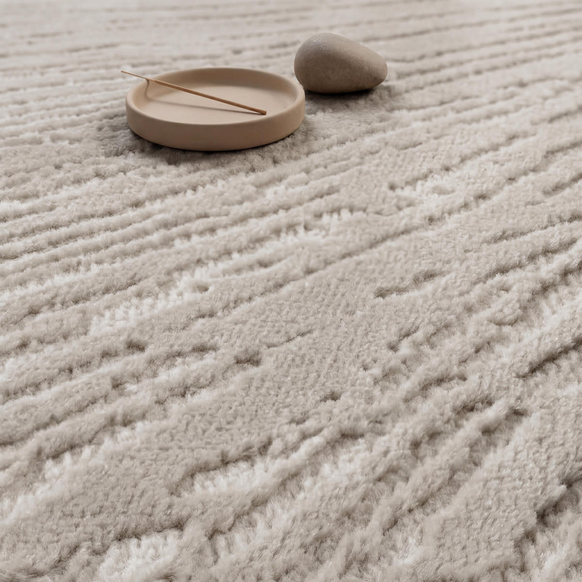 KURZFLORTEPPICH 80/150 cm Tinos 573 - Beige, Textil (80/150cm) - Paco Home