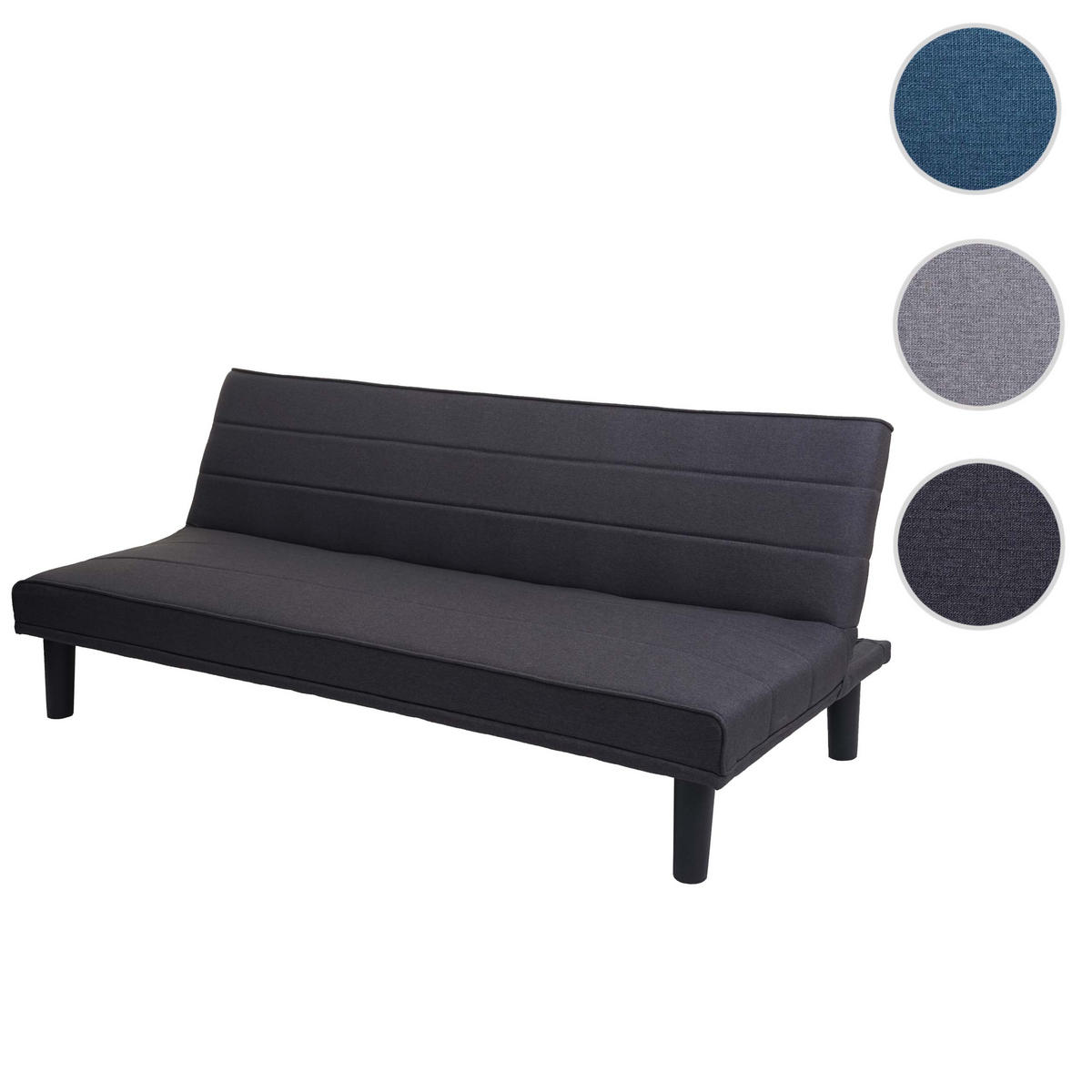 SCHLAFSOFA Anthrazit - Anthrazit, Textil (165/72/78cm) - MCW