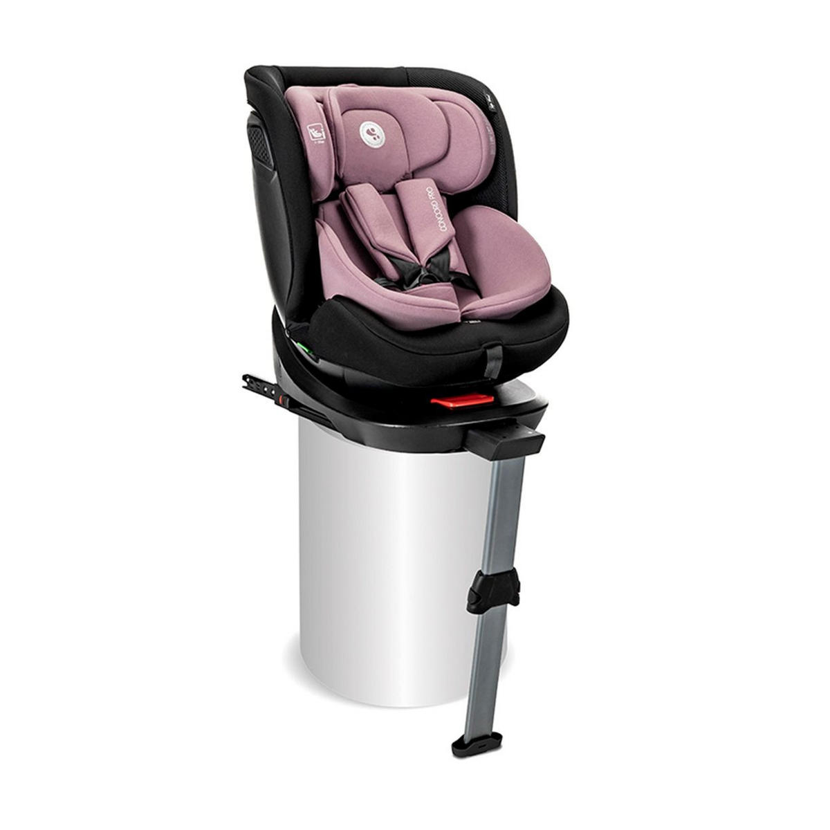 KINDERSITZ Concord Pro 40-150 cm rosa Stützbein Nackenkissen Rückenlehne - Rosa, Kunststoff (46/60/51cm) - Lorelli