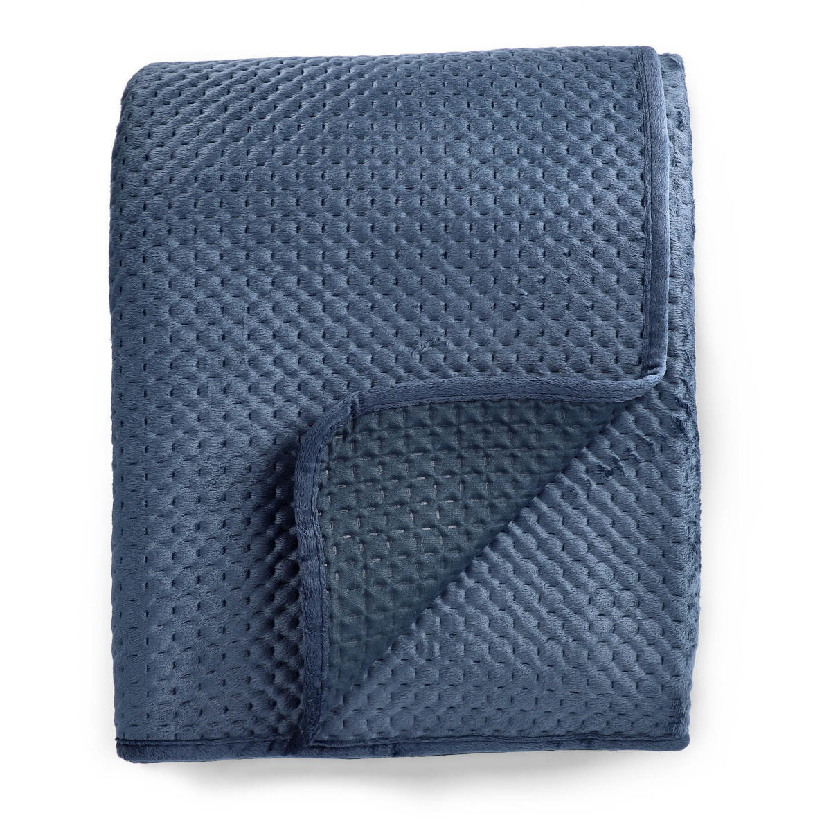 TAGESDECKE Zemi dunkelblau 220/240 cm - Dunkelblau, Textil (220/240cm) - Homla