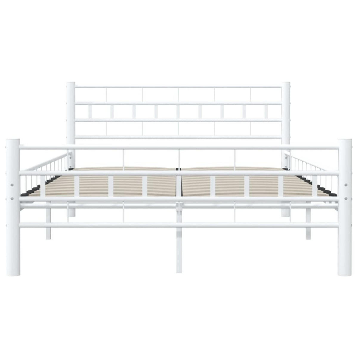 METALLBETT Holmes 147/210 cm - Weiß, Metall (140/200cm) - Nettlife