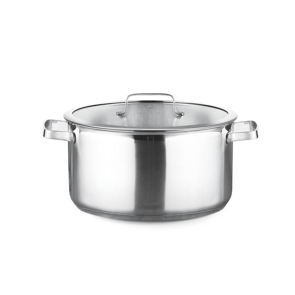 TOPF Silber 30/20/10 cm MR351420 - Silberfarben, Metall (20cm) - Maestro 