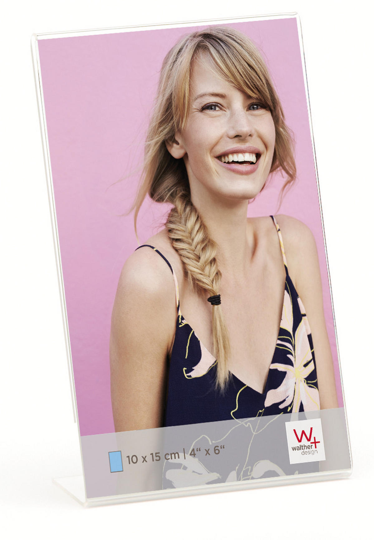 BILDERRAHMEN Kunstglas Rahmen 10X15 cm Hochformat - Transparent, Glas (10/15.3/6.4cm) - walther design