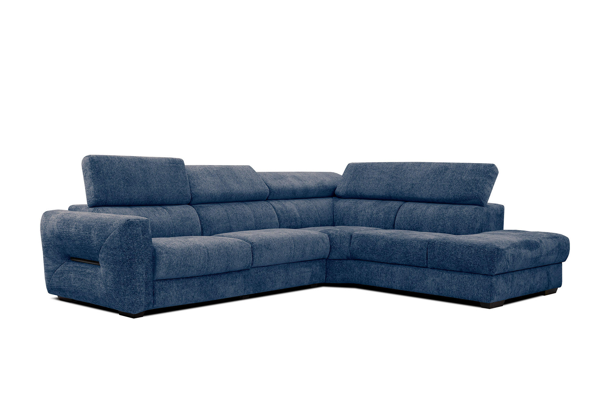 ECKSOFA CALVERA 5-Sitzer, dunkelblau - Dunkelblau, Holzwerkstoff/Textil (298/239cm) - Courtois Laville