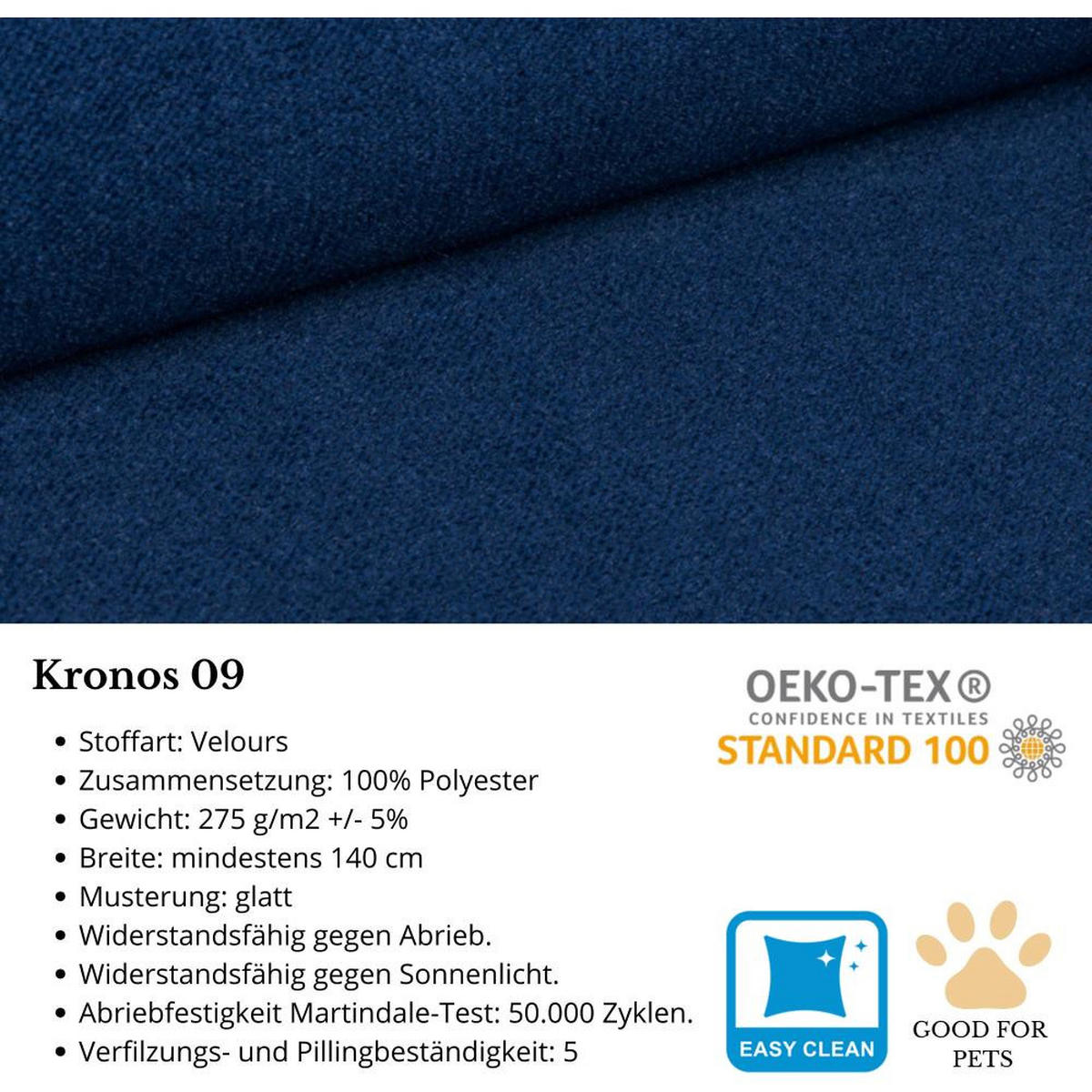 SOFA 2-SITZER Belweder Velours dunkelblau - Wengefarben/Dunkelblau, Holz/Textil (218/95/94cm) - Beautysofa