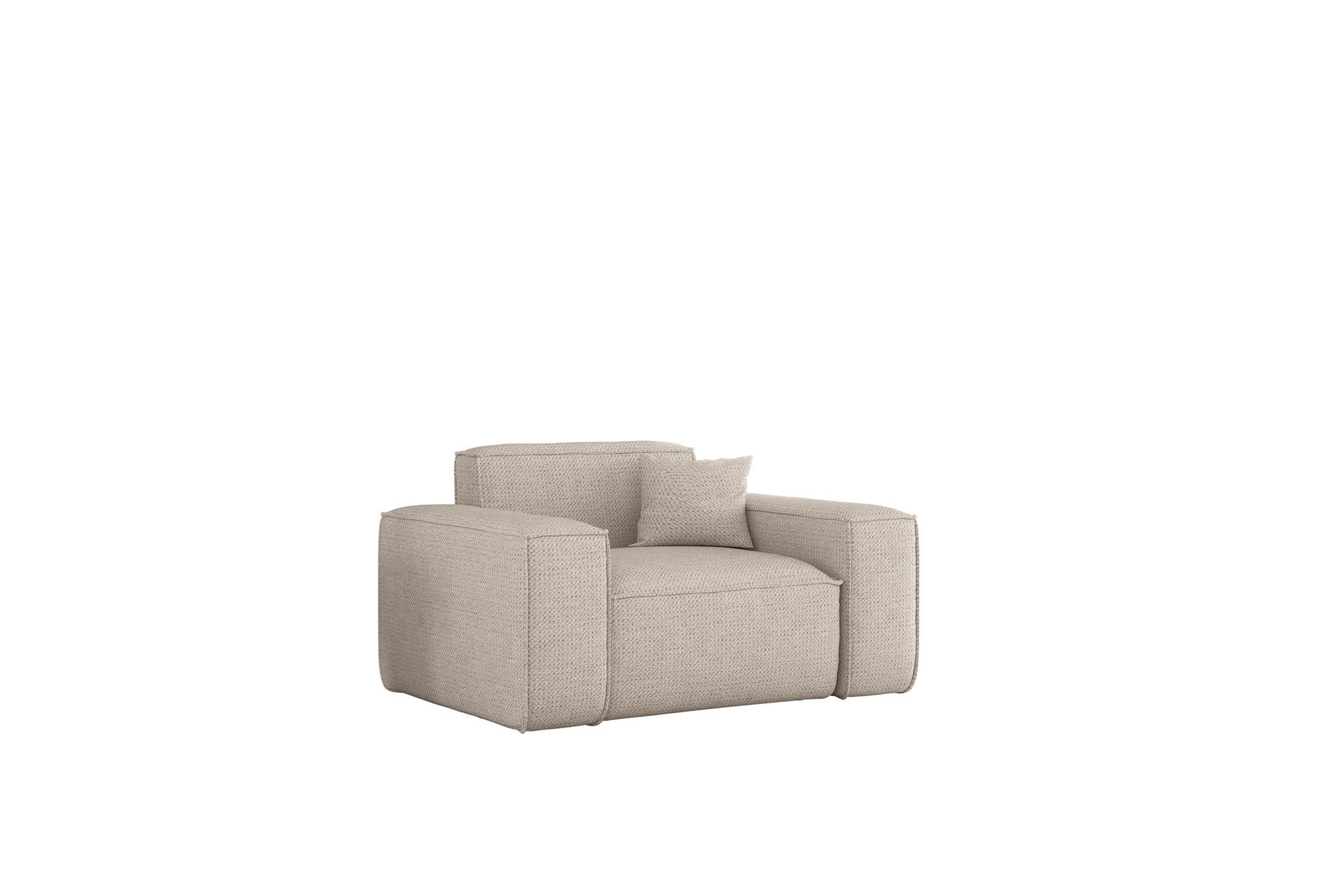 Fun Möbel Sessel Creme 121x73x90 cm