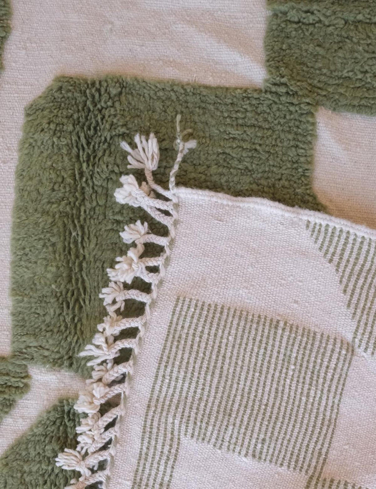 BERBERTEPPICH mit Reliefstruktur 211x 288 cm - Grün, Naturmaterialien (211/288cm) - AFK Living