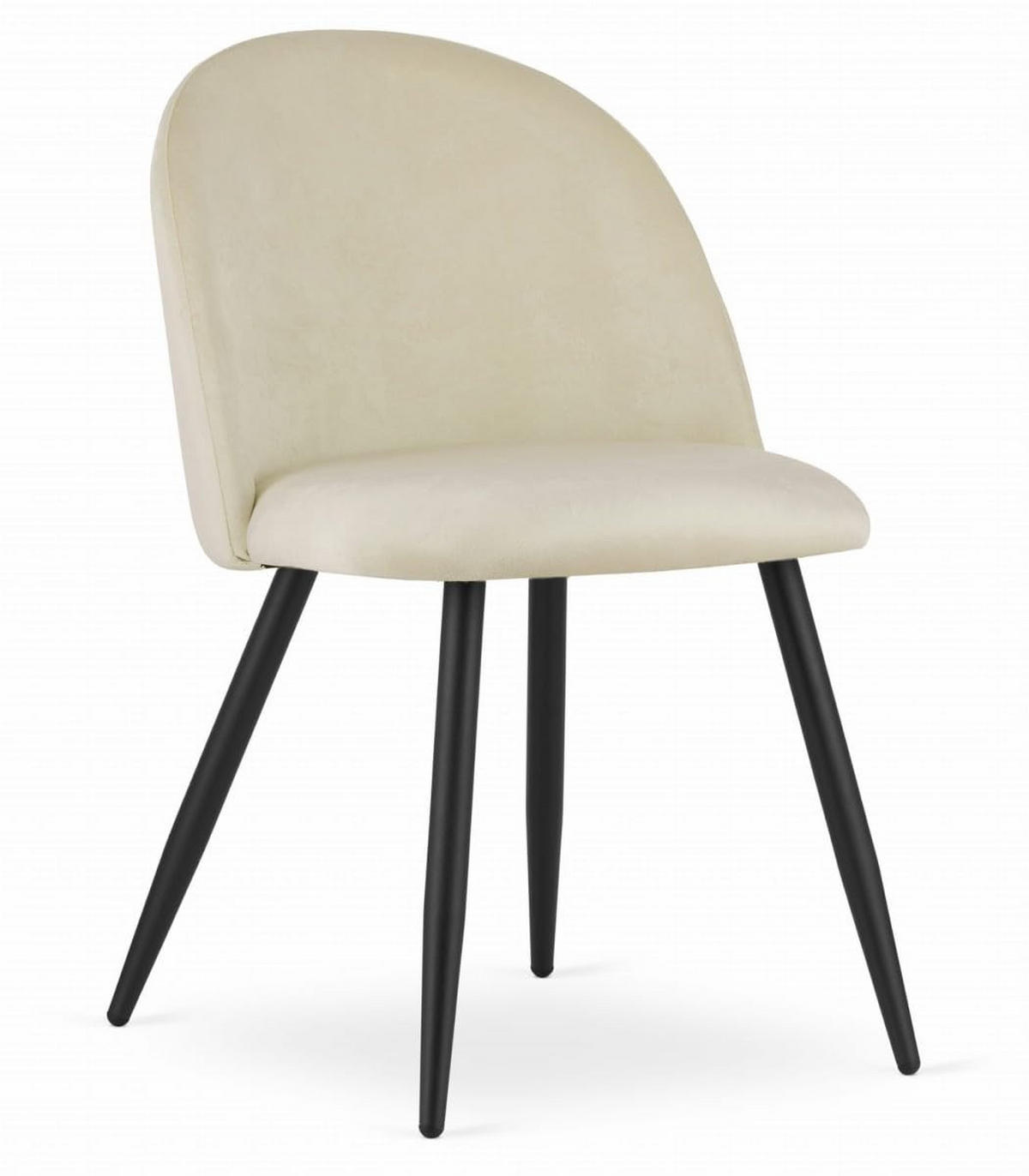 ESSZIMMERSTUHL Beige Velours, Bequeme Sitzfläche - Beige, Textil (48/79/43cm) - Best For Home