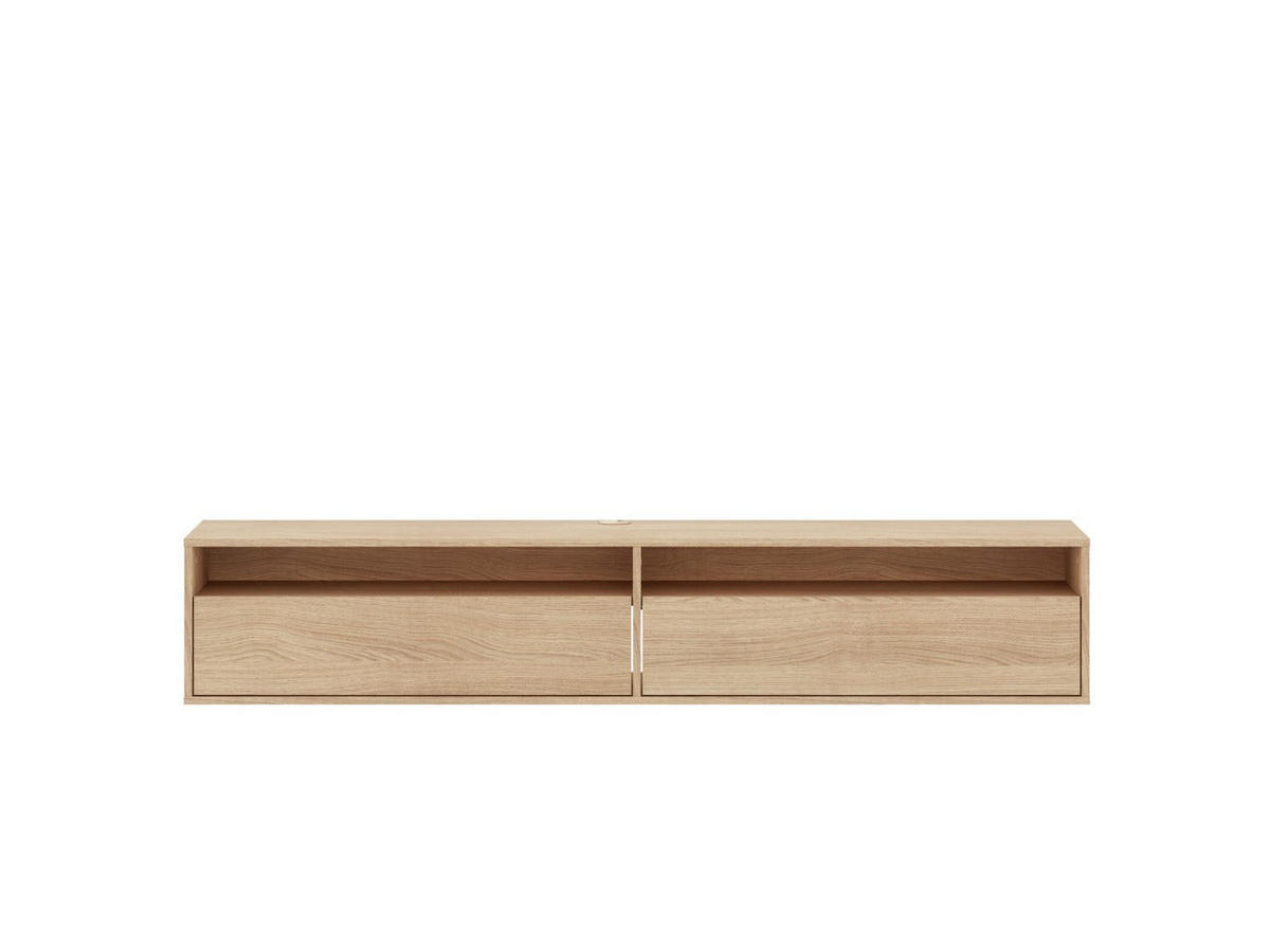 LOWBOARD – 180 cm – Reynos – Eichefarben - Eichefarben, Holzwerkstoff (180/33/33cm) - hi-markt