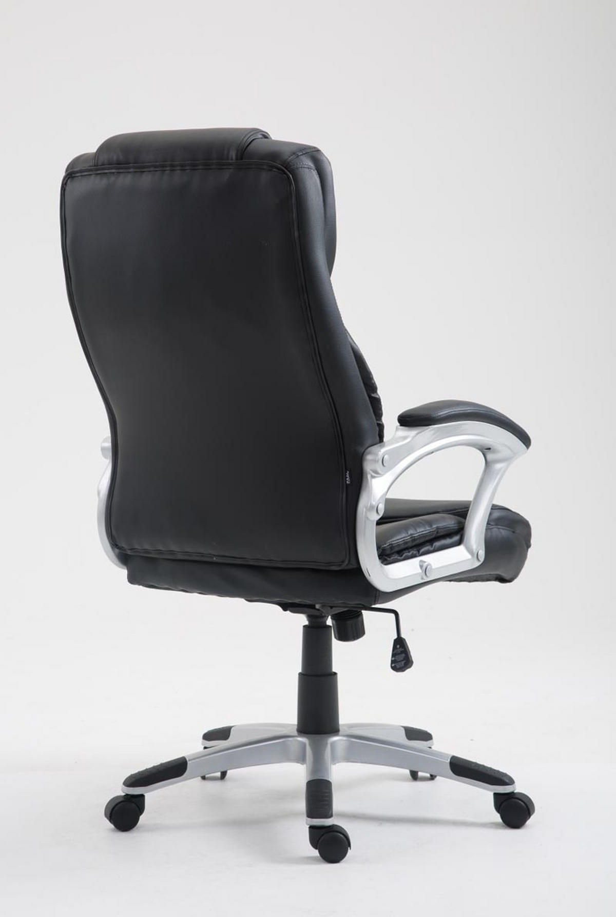 BÜROSTUHL Texum 2, Kunstleder Schwarz - Schwarz, Kunststoff/Textil (65/119/73cm) - TPFLiving