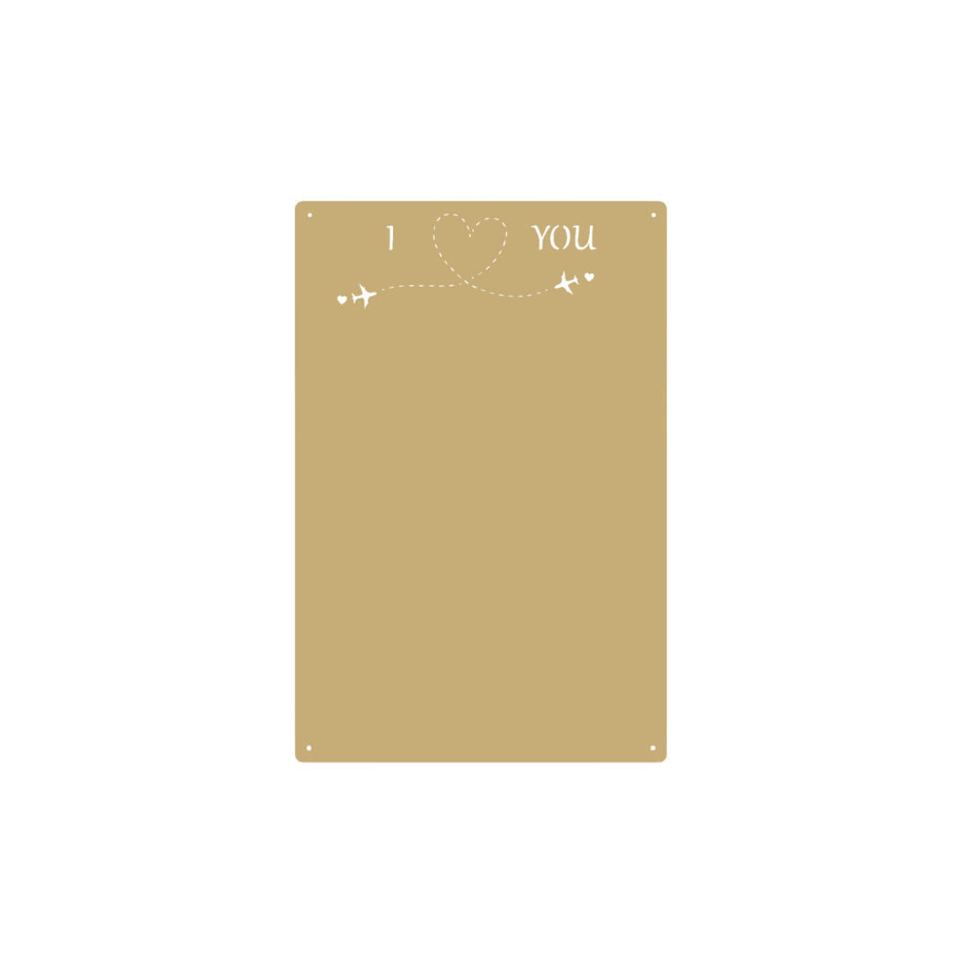 Anwicar Magnettafel Gold 49x74x0.7 cm