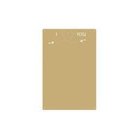 MAGNETTAFEL für Erinnerungen Flugzeug Goldfarben 74x49 cm - Goldfarben, Metall (49/74/0.7cm) - ANWICAR