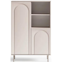 REGAL Orvella Taupe 90 cm - Taupe, Holzwerkstoff (90/138/40cm) - Homebook