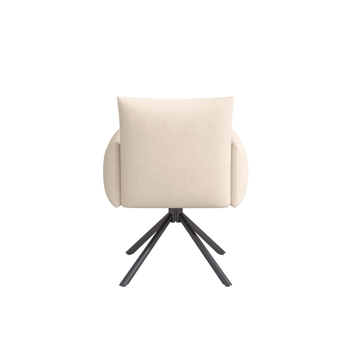 ESSZIMMERSTUHL 4er-Set 360° drehbar Samt Beige - Beige, Metall (60/88/60.2cm) - Meubliv