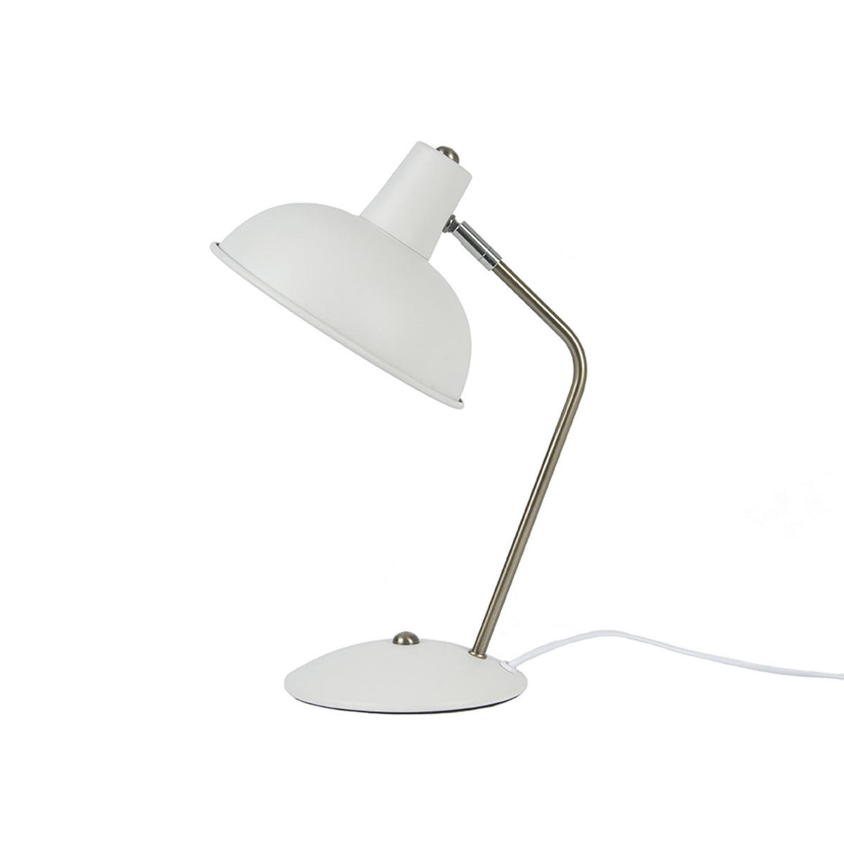 TISCHLAMPE Hood 26/20/38 cm - Weiß, Metall (26/20/38cm) - Leitmotiv