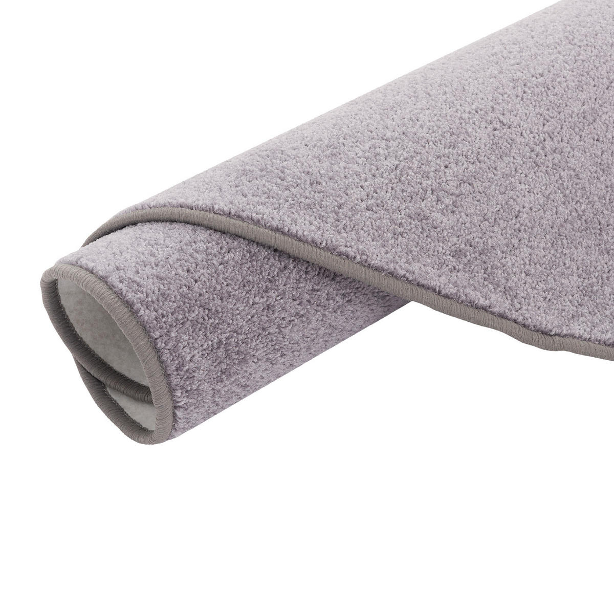TREND VELOURS TEPPICH JOY RUND - Grau, Textil (100/100cm) - Snapstyle