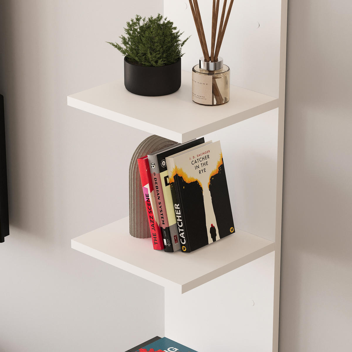 WANDREGAL Surahammar - Weiß, Holzwerkstoff (30/95/28cm) - [en.casa]