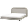 POLSTERBETT mit Lattenrost 180x200 cm Beige Lavardens - Taupe, Textil (180/200cm) - Beliani
