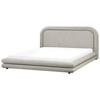 POLSTERBETT mit Lattenrost 180x200 cm Beige Lavardens - Taupe, Textil (180/200cm) - Beliani