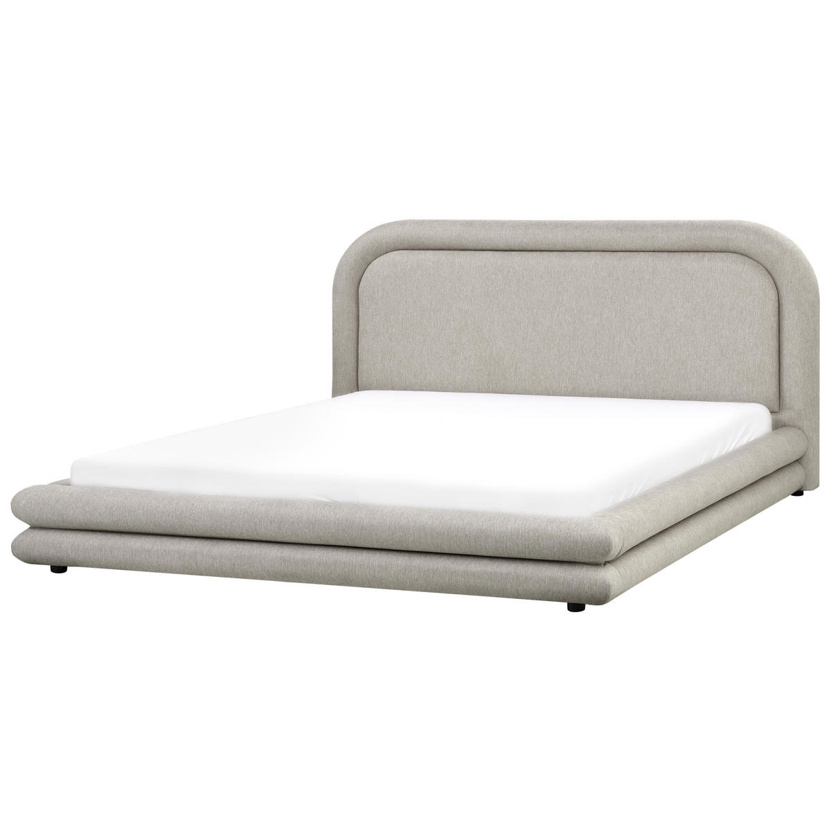 POLSTERBETT mit Lattenrost 180x200 cm Beige Lavardens - Taupe, Textil (180/200cm) - Beliani