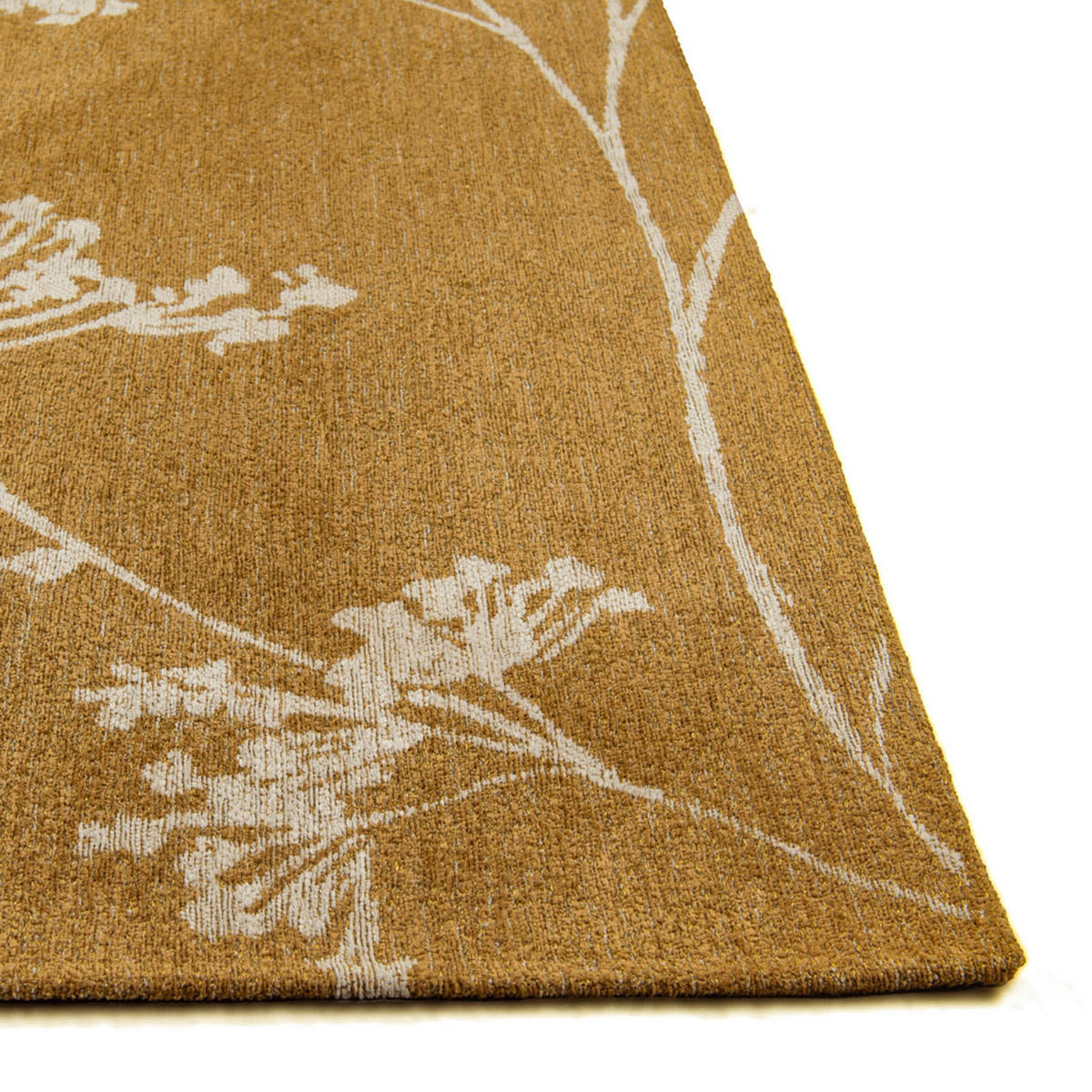 TEPPICH Parsley Herbarium 80/150 cm - Goldfarben, Textil (80/150cm) - Lola&Moi