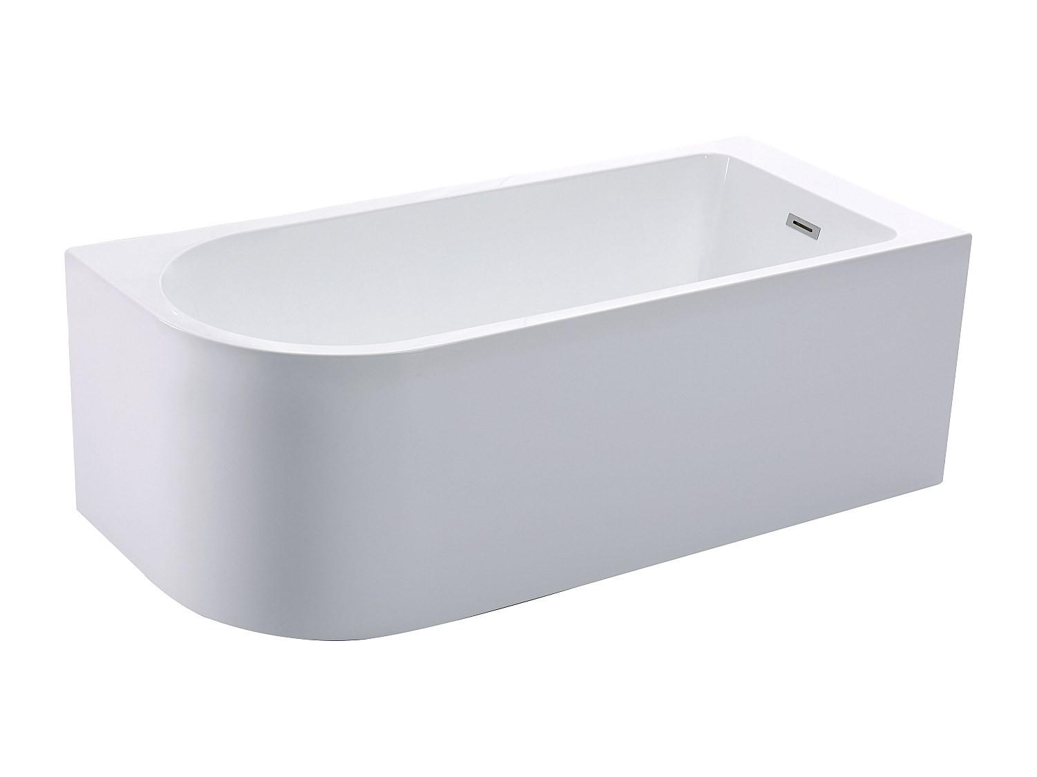 BADEWANNE (Standard) - 1 -Sitzer - Acryl - weiß - ANIKA - Weiß, Kunststoff (150/58/75cm) - Vente-Unique
