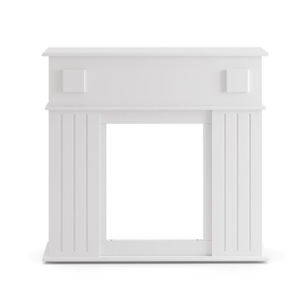 KAMINUMRANDUNG Weiß 109 x 100 cm - Weiß, Holzwerkstoff (109/100/26cm) - Vicco