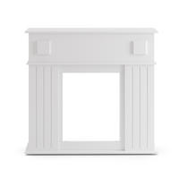 KAMINUMRANDUNG Weiß 109 x 100 cm - Weiß, Holzwerkstoff (109/100/26cm) - Vicco
