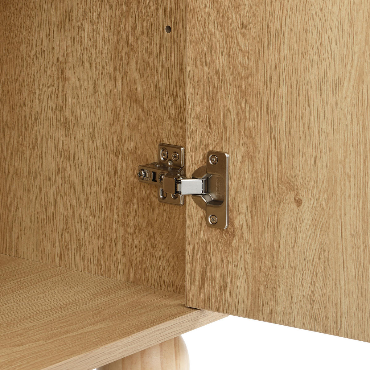 SIDEBOARD DE-37580 160/38/76 cm mit kreisförmiger Reliefoptik Natur - Naturfarben, Holzwerkstoff (160/76/38cm) - ComfortXL