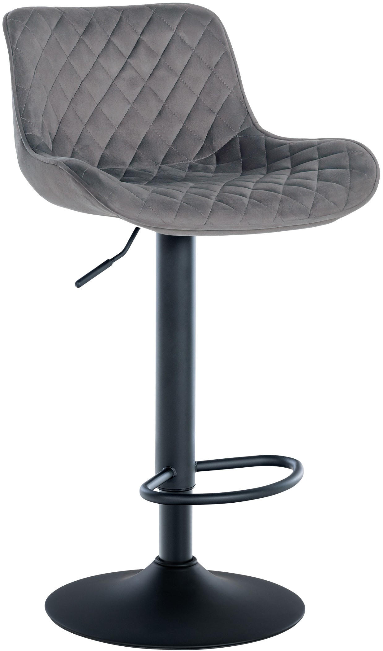 furnicato Barhocker Dunkelgrau 48x81x54 cm
