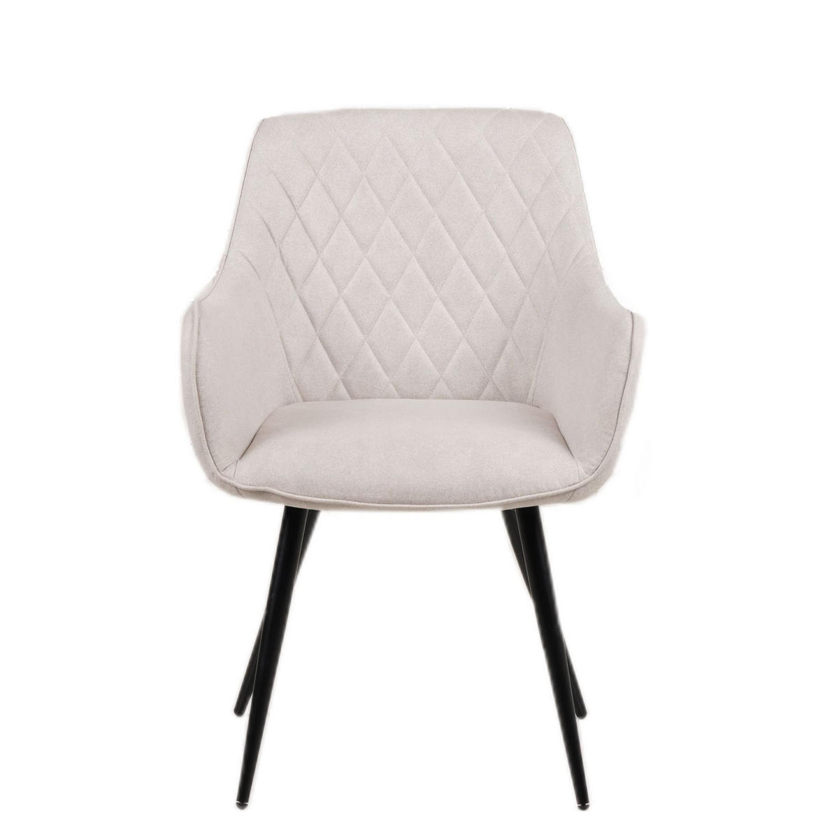 ARMLEHNSTUHL ELLI - Schieferfarben/Anthrazit, Textil/Metall (63/92/62cm) - SAM