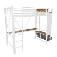 HOCHBETT mit LED und USB Weiß 90x200 cm Metall - Weiß, Metall (90/200cm) - SONNENH