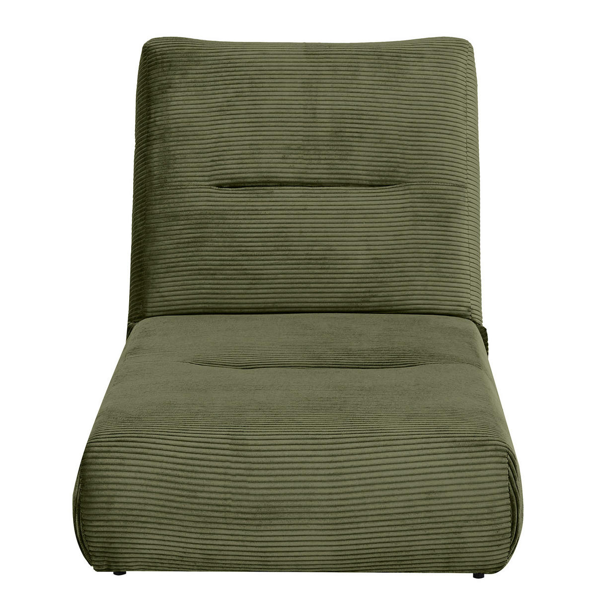 SCHLAFSESSEL - Cordstoff - Grün, Textil (81/88/160cm) - home24