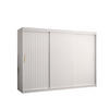 SCHWEBETÜRENSCHRANK 200/250/62 3-türig - Goldfarben/Weiß, Holz/Kunststoff (250/200/62cm) - Abiks Möbel