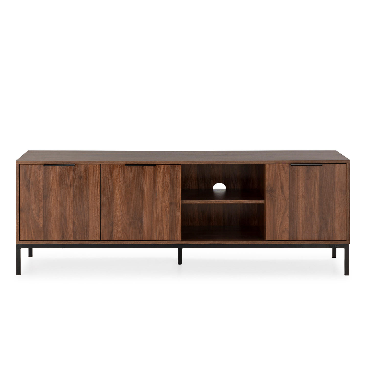 TV-ELEMENT Auri 3 türen Walnussfarbe - Walnussfarben, Holzwerkstoff (160/55/40cm) - VS Venta-stock