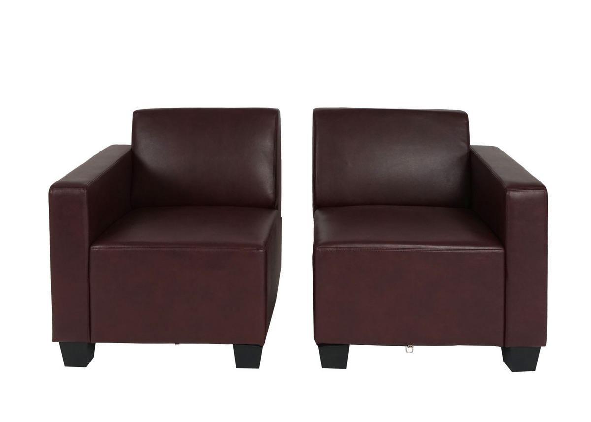 2-SITZER SOFA Rotbraun - Rotbraun, Textil (136/76/72cm) - MCW