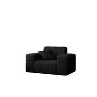 SESSEL Serie NIMES Stoff Verita Schwarz - Schwarz, Holz (120/82/92cm) - Kaiser Möbel